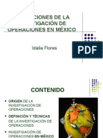Aplicaciones de La Investigación de Operaciones en México