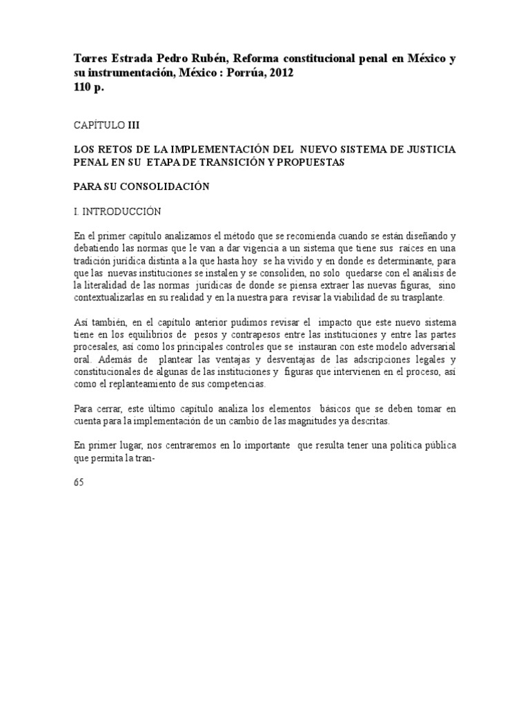 Reforma Constitucional Penal en MÃ©xico | PDF | México | Estado (política)