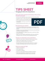 WorkLifeBalance Tips Sheet