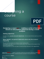 Designing A Course Syllabus in ESP