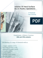 Evolution of disinfectants in poultry operations 