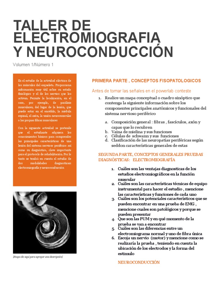 Taller de Electromiografia 1 | PDF | Electromiografia | Axon