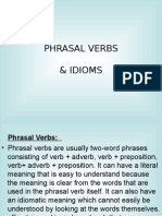 Phrasal Verbs Idioms Ppt