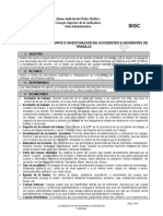 Procedimiento Reporte e Investigacion de Accidentes e Incidentes de Trabajo