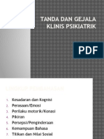 Tanda Dan Gejala Klinis Psikiatrik