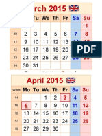 Calendar March April 2015 PDF