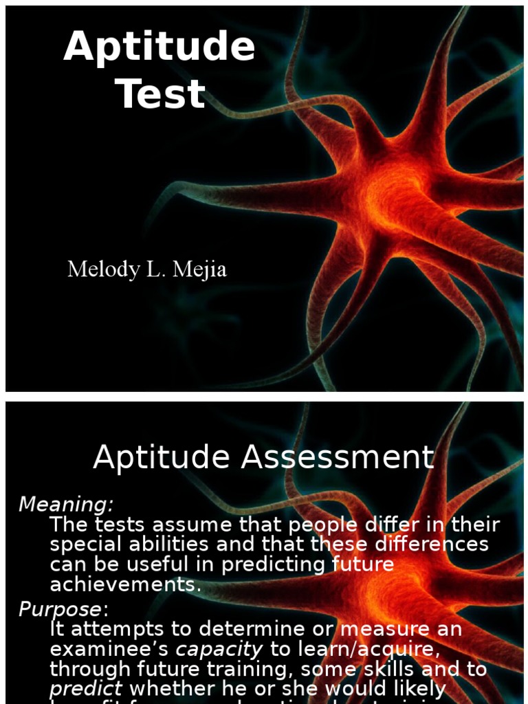 Understanding Aptitude Tests and Their Purpose | PDF | Sat | Test ...