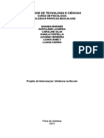 Projeto Violencia Na Escola- Joseneide