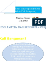 Analisa Potensi Bahaya Pada Pekerja Konstruksi (Kuli