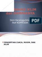 Perubahan Iklim Dan Bencana Akibat Perubahan Iklim