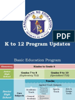 K To 12 Program Updates - March 9, 2015-Usec. Ocampo