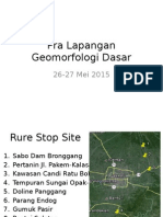 Pra Lapangan Geomorfologi Dasar