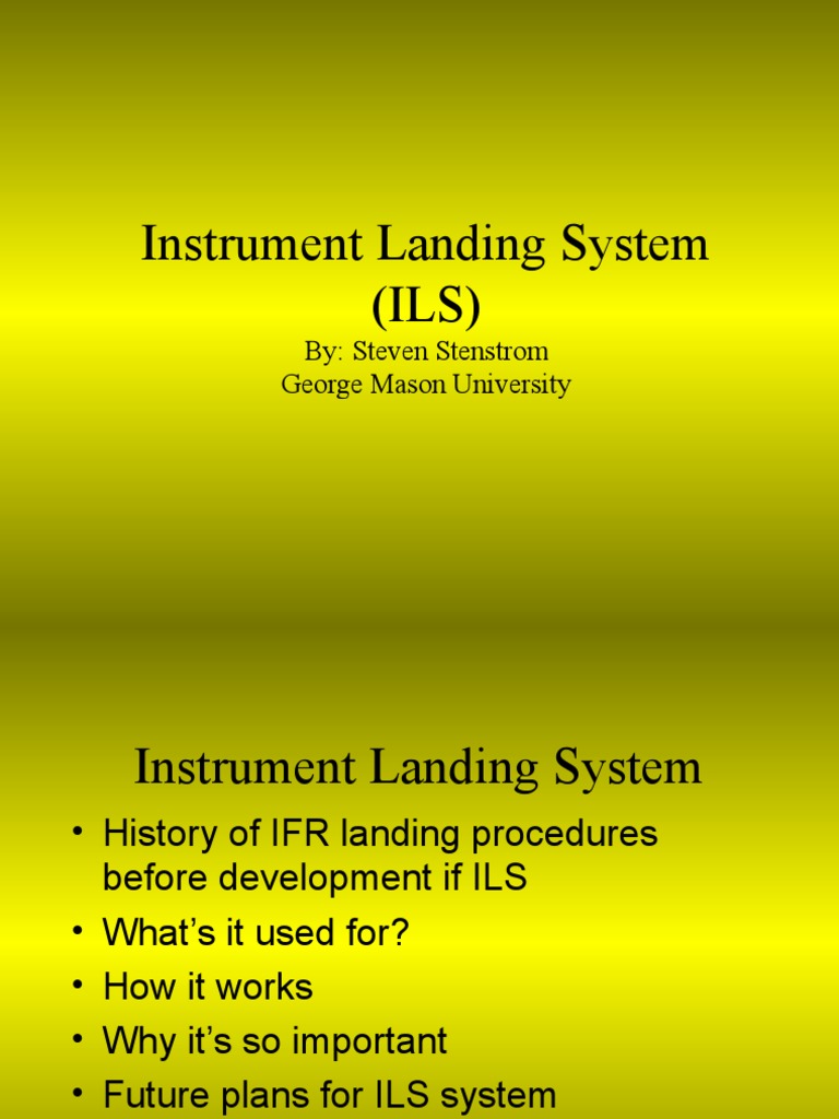 Instrument Landing System | PDF | Business