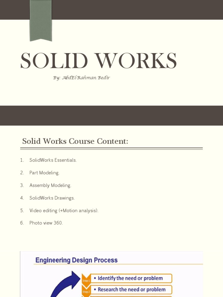 SolidWorks Essentials Course Overview | PDF | Circle | Geometry