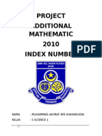 Project Add Math 2010 Index Number