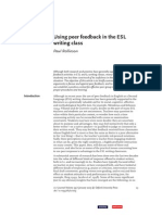Using Peer Feedback in an ESL Writing Class ELT Journal