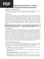 Download Marketing Communications - 1 by Himansu S M SN26632437 doc pdf