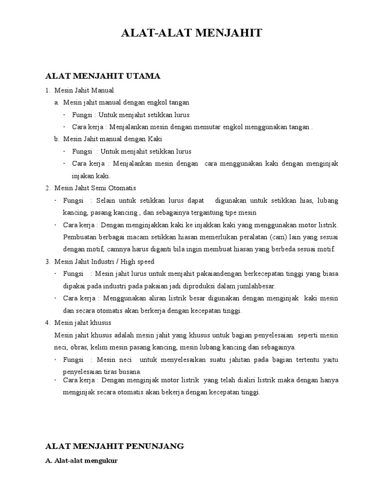 9 Peralatan Menjahit Yang Wajib Dimiliki Sudah Lengkap Semua