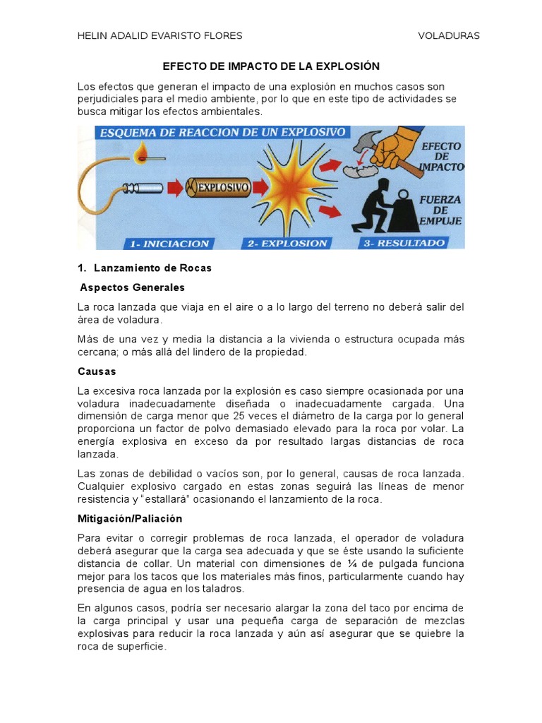 Medidas de Seguridad en Voladuras | PDF | Material explosivo | Polvo