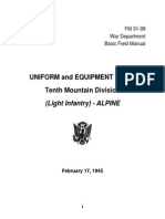FM 31-99 Uniform and Equipment Guide for the Tenth Mountain Division