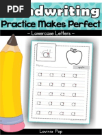 Handwriting Free Practice Makes Perfect Lowercase Letters