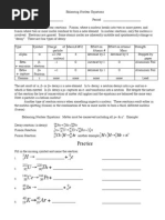 Balancing Nuclear Reactions Worksheet