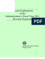 General Explanations of the Administration’s Fiscal Year 2011