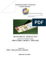 Materialdidactic: Pregătirea Medico - Militară