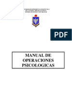 Manual de Operaciones Sicologicas