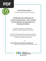 Contribuição para a diminuição do consumo de água potável - Caso de estudo de aproveitamento de águas pluviais no Município de Setúbal