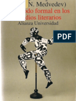 El Método Formal en Los Estudios Literarios. (PDF) Pável Medvédev.