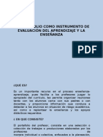 El Portafolio Como Instrumento de Evaluación Del Aprendizaje