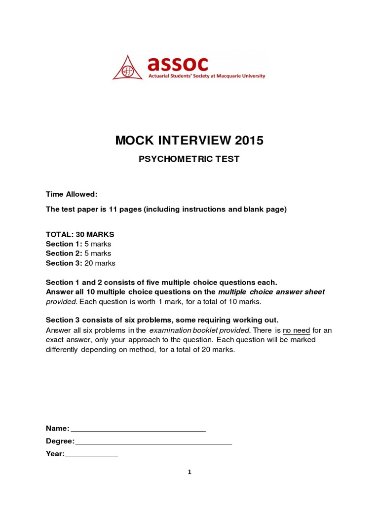 PSYCHOMETRIC TEST QUESTIONS AND ANSWERS FOR MANAGERS PDF FREE DOWNLOAD 2021 visual data 2