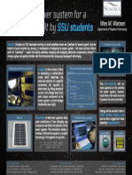 Aerospace Power System For A 1U Cubesat Built by SSU Students