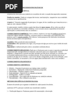 Investigação de Processos Psicológicos - Estudo