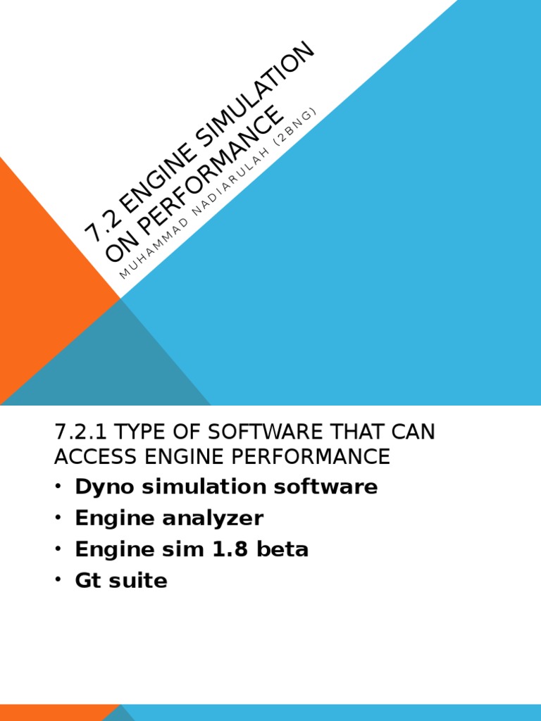 7.2 Engine Simulation On Performance | PDF | Turbocharger | Engines