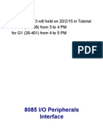 8085 IO Peripheral Interface
