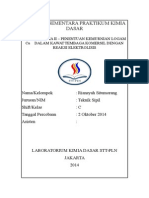 Laporan Sementara Praktikum Kimia Dasar