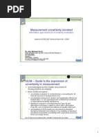 Measurement Uncertainty Revisited - Alternative Approaches to Uncertainty Evaluation