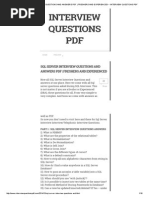 SQL Server Interview Questions and Answers PDF - Freshers and Experienced Interview Questions PDF