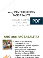 Ang Pampublikong Pagsasalita Ccos