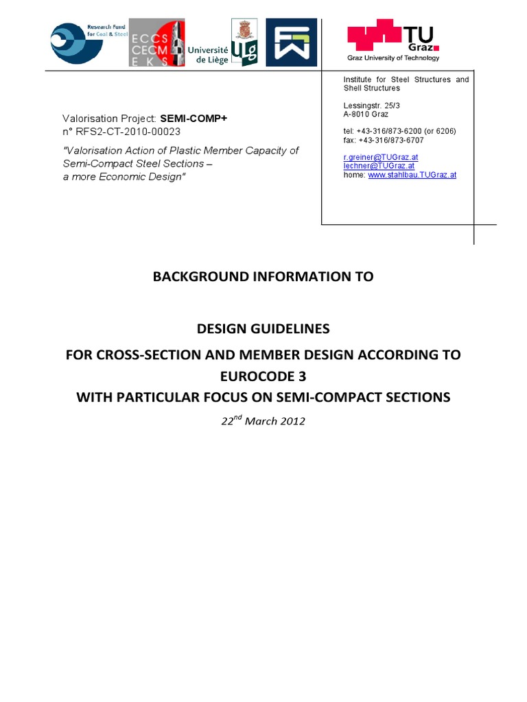 Eurocode 3 Steel Design Guidelines | PDF