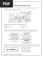 Avaliação Português 2º Bimestre, 3º ano.docx