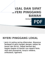 Asal Dan Sifat Nyeri Pinggang Bawah