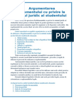 Argumentarea Regulamentului Cu Privire La Statutul Studentului La Grupa I