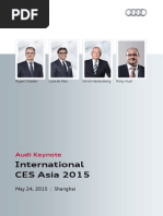 Download CES Asia 2015 - Audi Keynote  by AUDI AG SN266420272 doc pdf