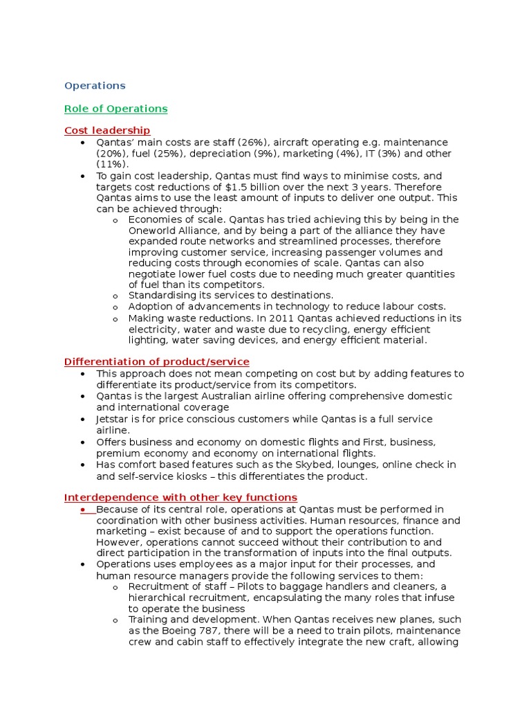 qantas business case study pdf