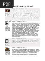 Care Sunt Cartile Voastre Preferate | PDF