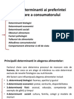 Curs 10. Determinanti Ai Preferintei Alimentare