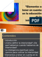 Educación de la interioridad en las escuelas católicas